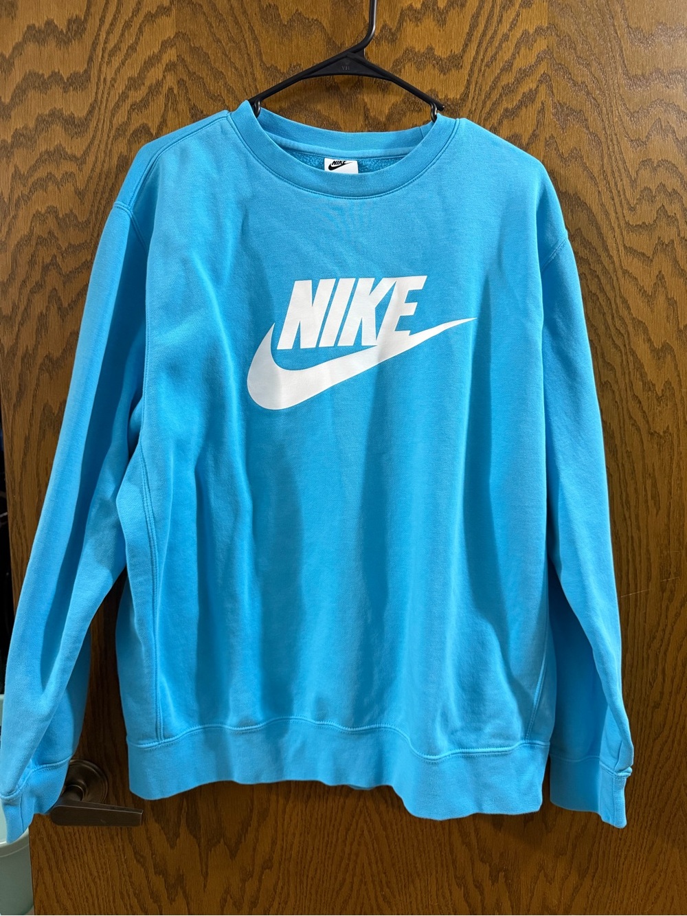 Nike Men’s Blue Logo Crewneck Sweatshirt Size Large
